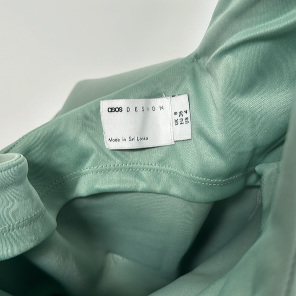 Sage wedding Dress US 4 asos design - Picture 4 of 6